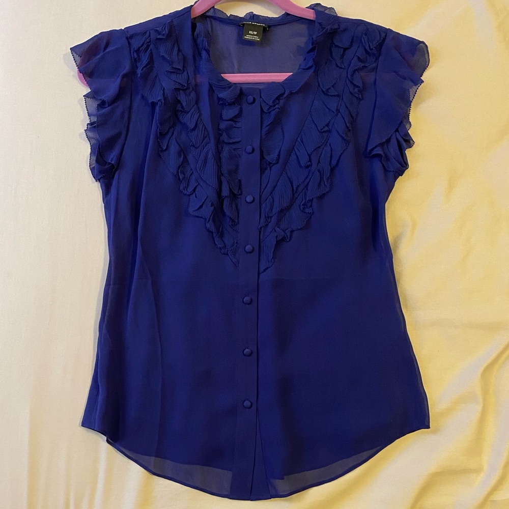 Club Monaco Purple Silk Blouse with camisole in XS